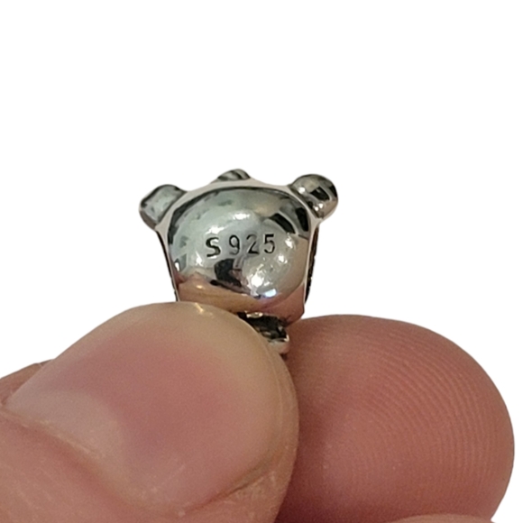 🎆Theo Bear Silver Charm, Silver 925, made for Pandora Bracelets - Picture 4 of 4